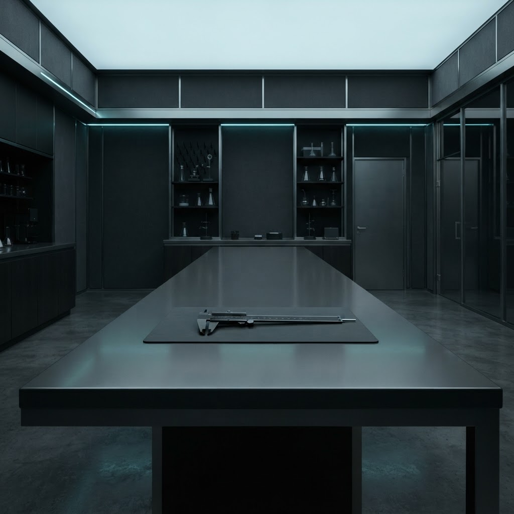 A professional and minimalist laboratory workspace