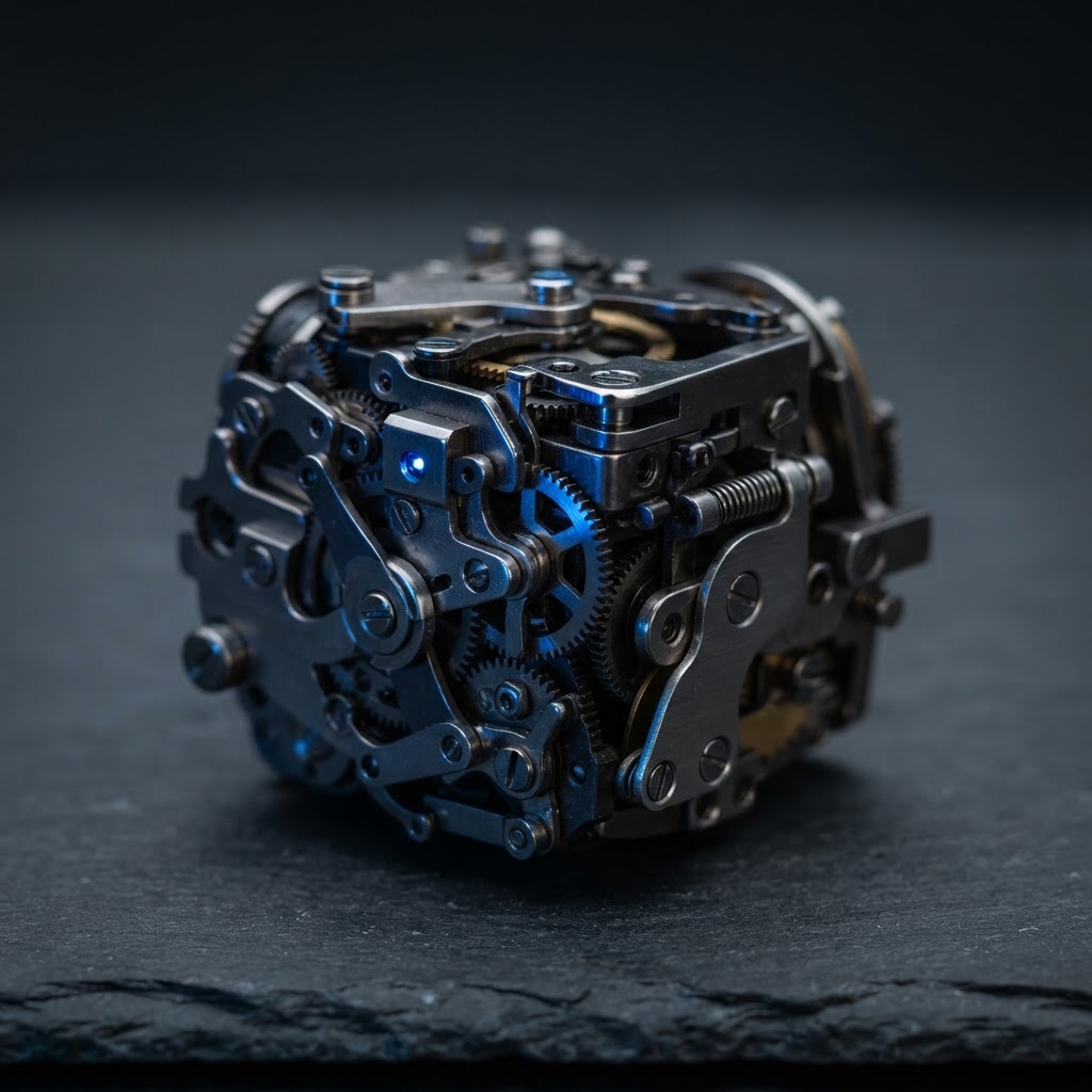 Macro view of precise mechanical engineering components