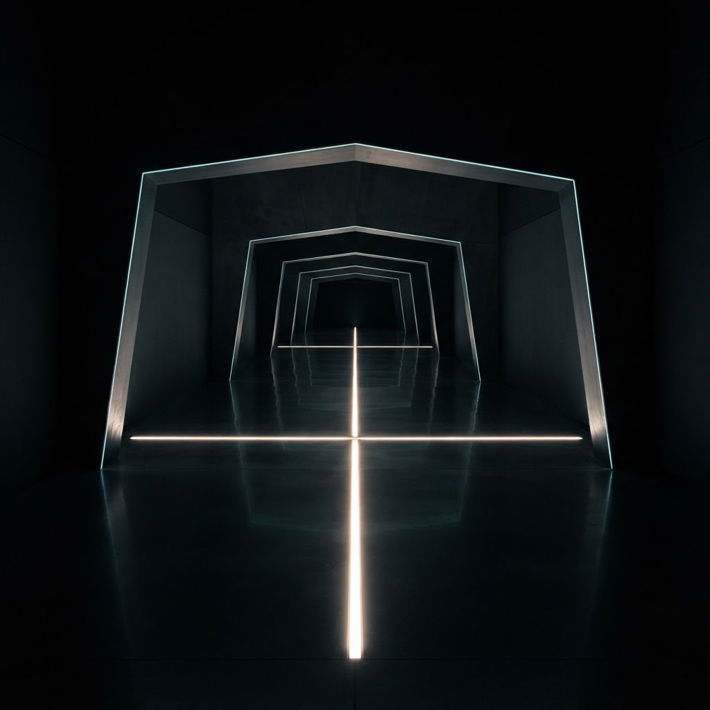 Minimalist architectural light setting