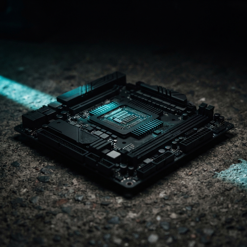 Close up of high end hardware components