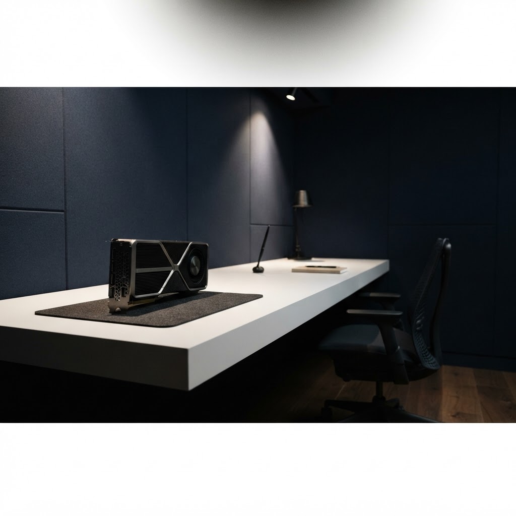 Minimalist modern engineering workspace