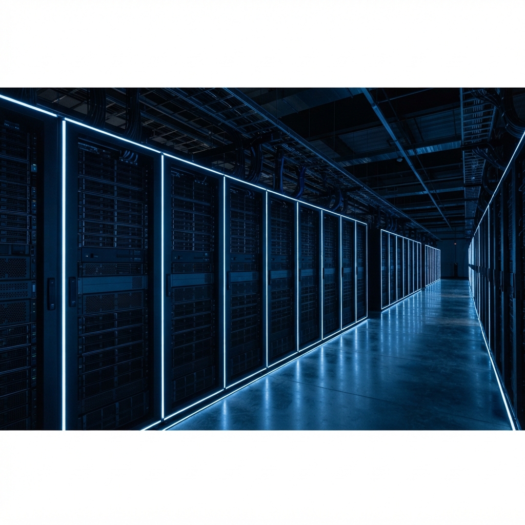 Architectural view of a modern high-performance server facility