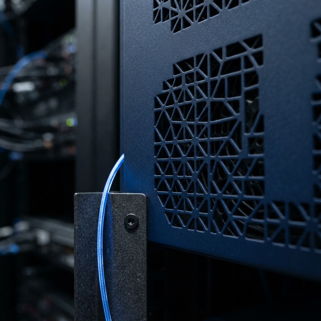 Macro view of high-quality server hardware components