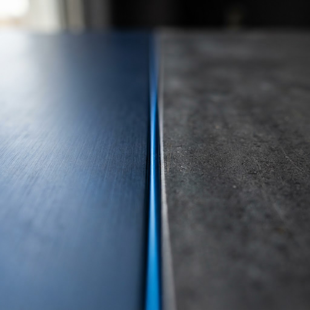 Macro view of metallic joinery representing model integration