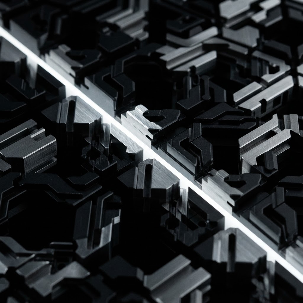Macro view of geometric modular metal structure