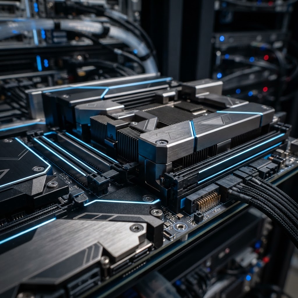 Macro view of modular high performance hardware components