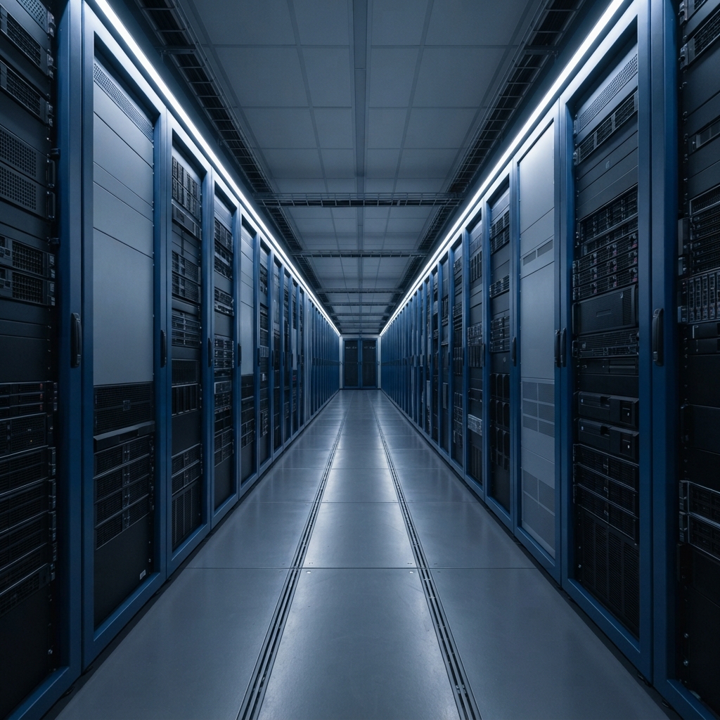 Modern organized server room infrastructure