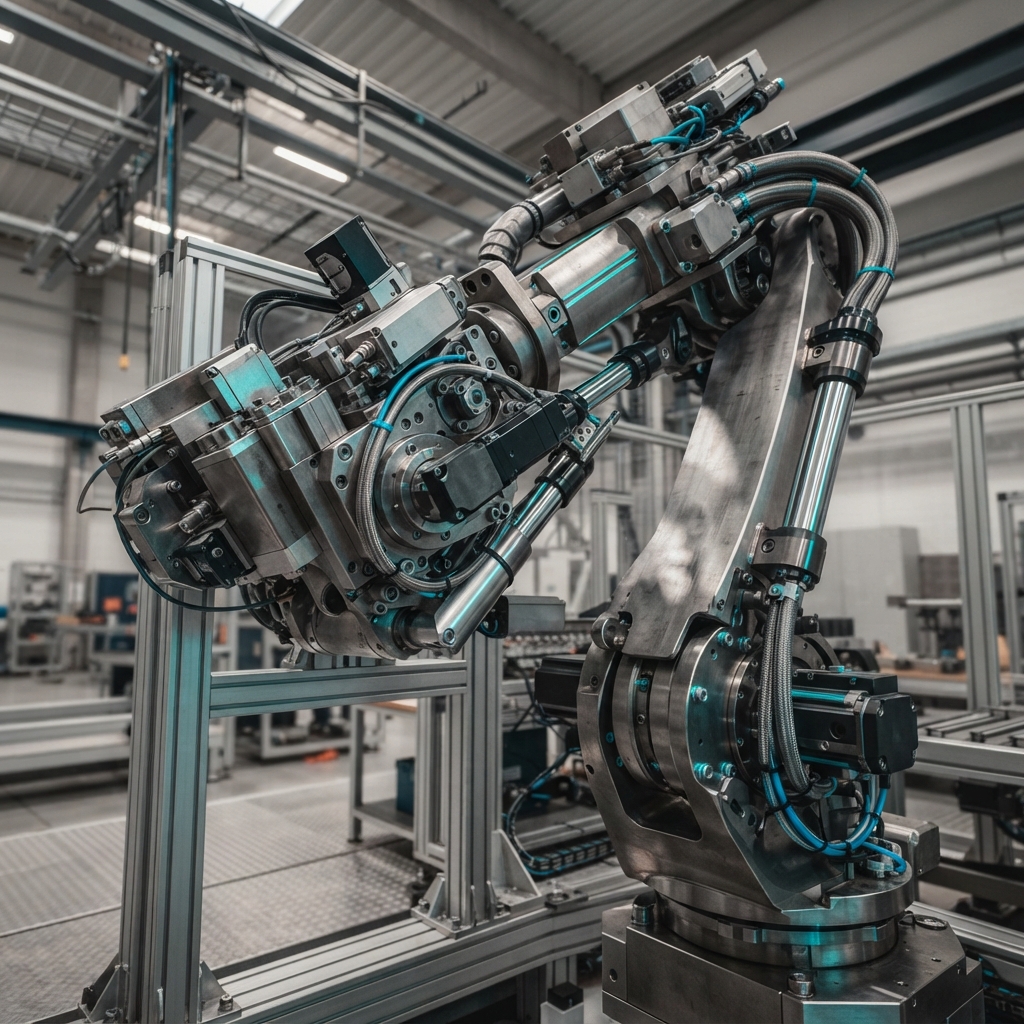 Close up of high precision mechanical components