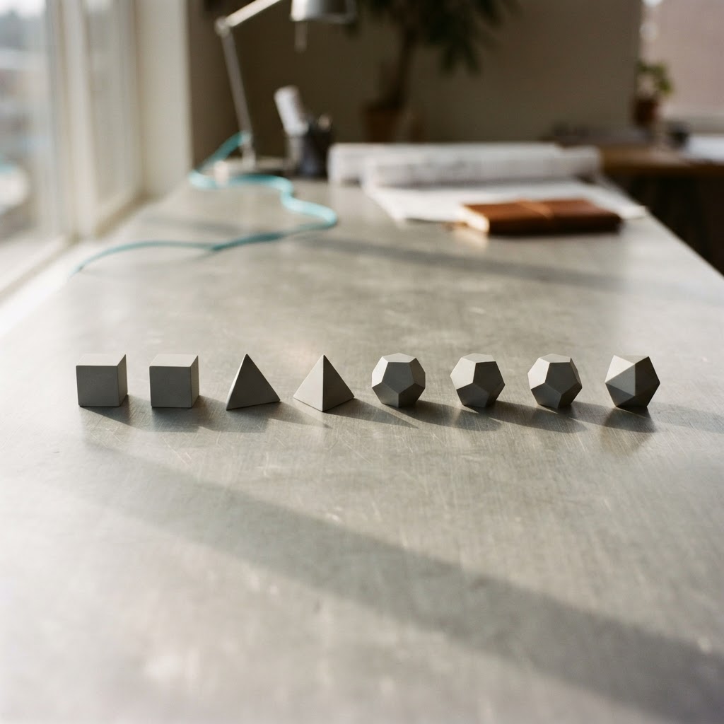 Evenly spaced gray weights on an aluminum surface, a metaphor for a maintained evidence system
