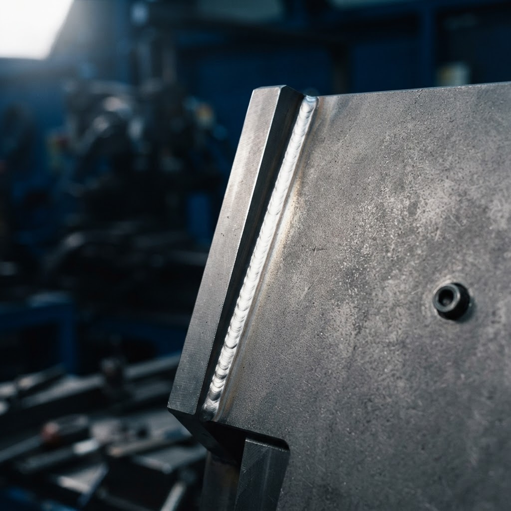 Macro close-up of a matte gray and white industrial component