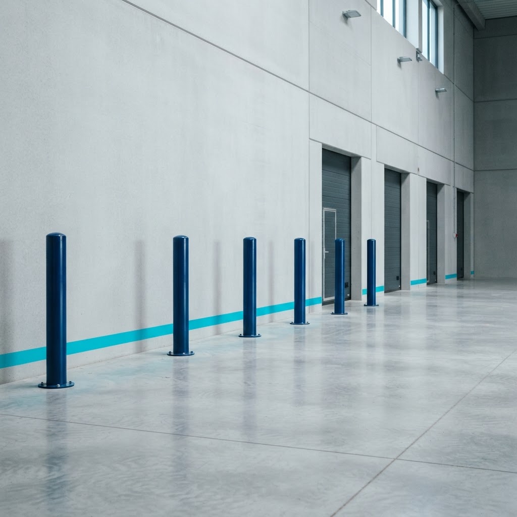 Minimalist industrial loading dock area