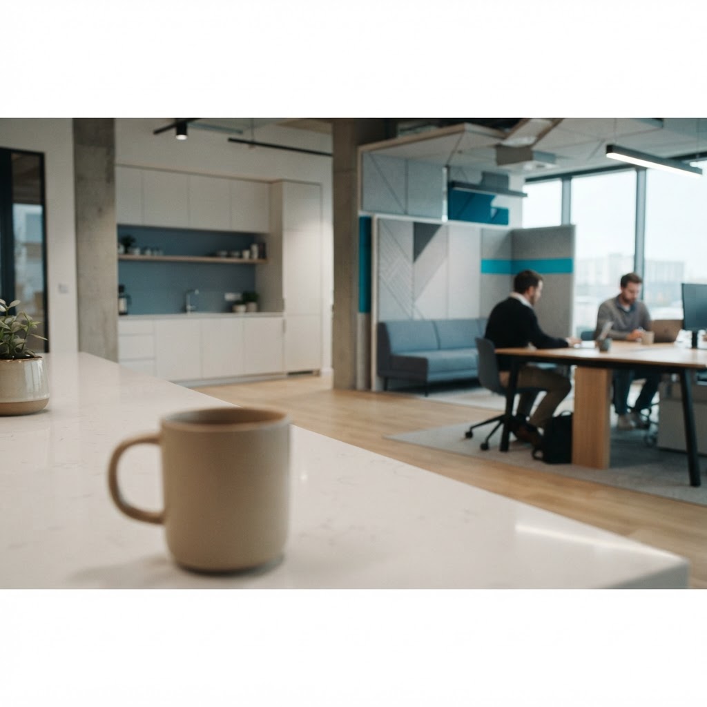 A minimalist and modern professional office environment