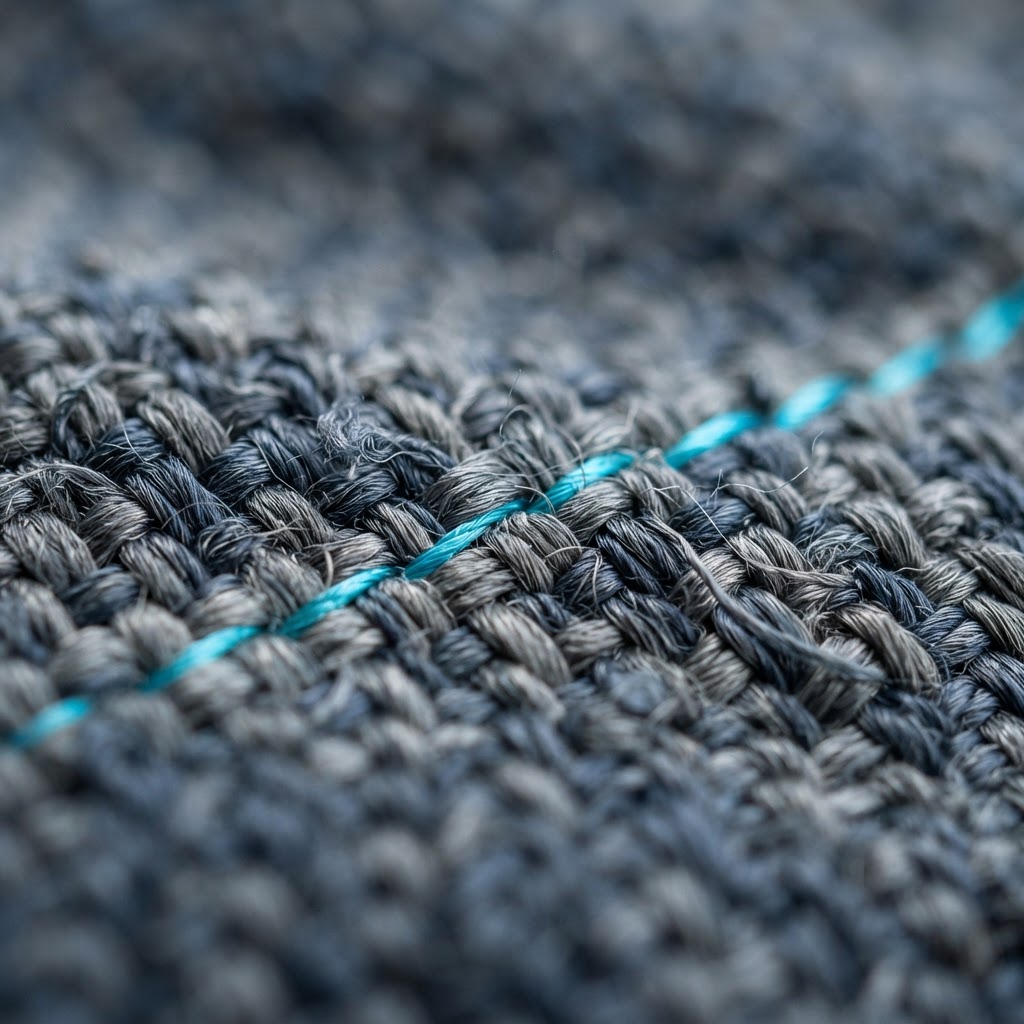 Close up detail of advanced smart fabric texture