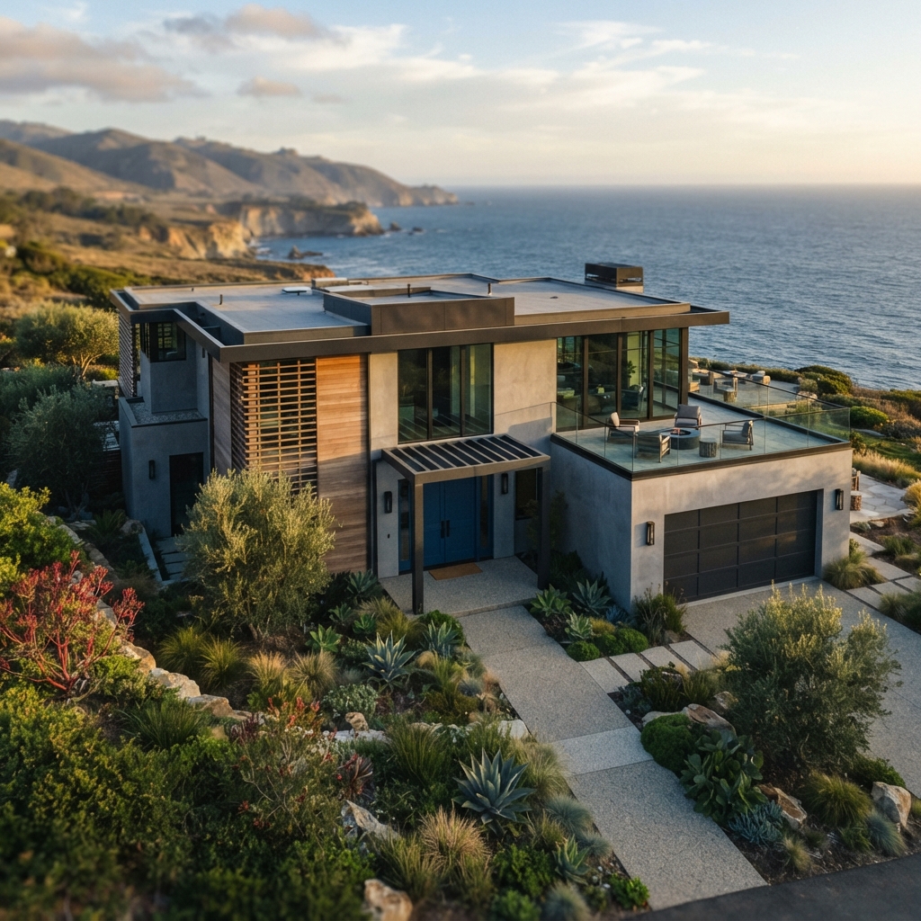 Modern residential architecture in California