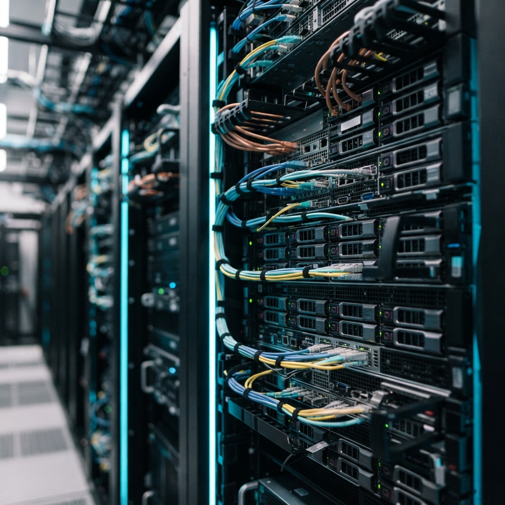 Sophisticated server room infrastructure