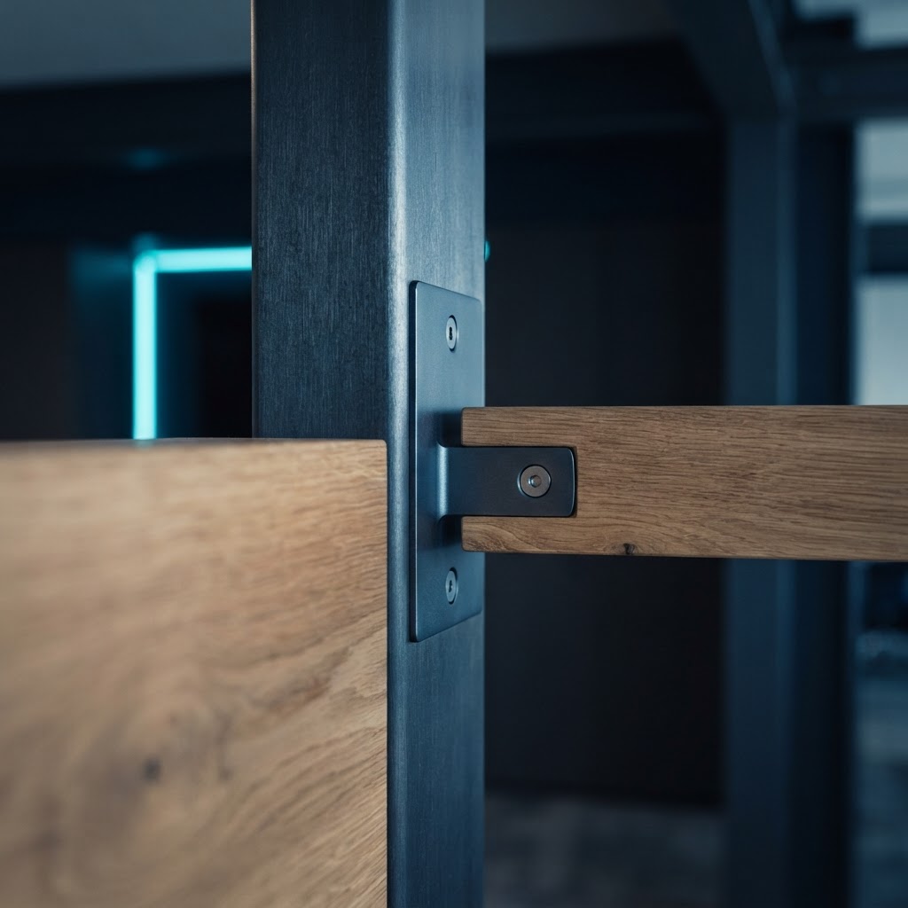 Close up of architectural details in modern office