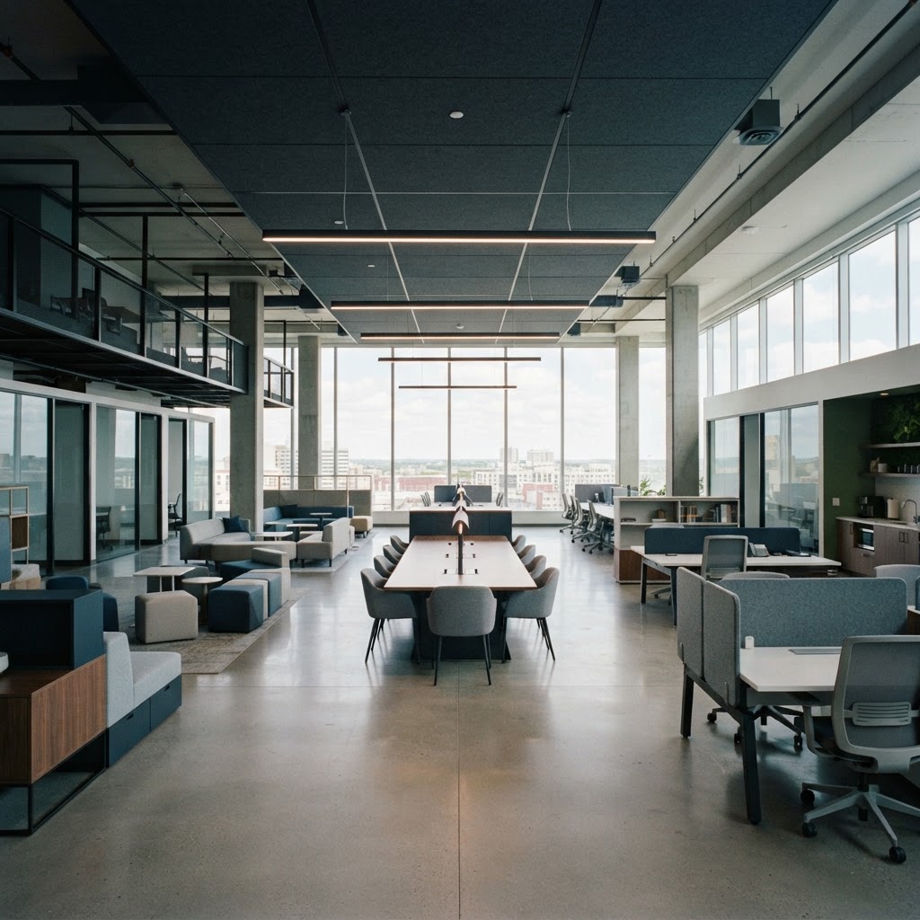 Modern professional collaborative office space