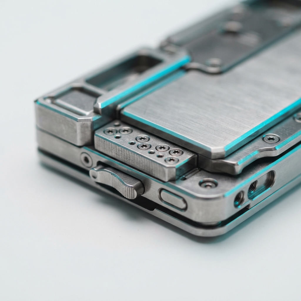 Detailed shot of precision engineering hardware