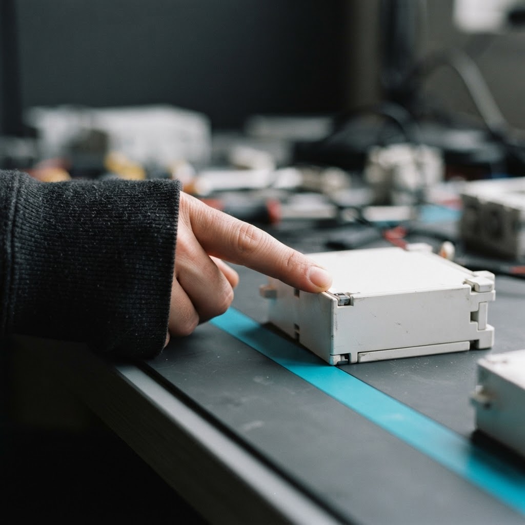 Tactile interaction with a precision project modular block
