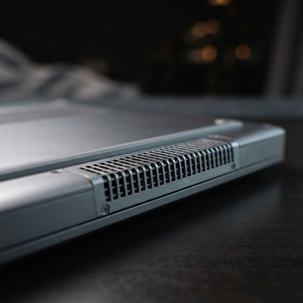 Close up detail of high end hardware chassis