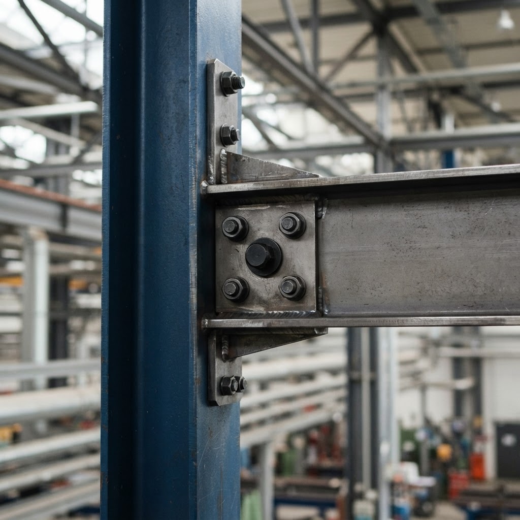 Architectural detail of structural beams