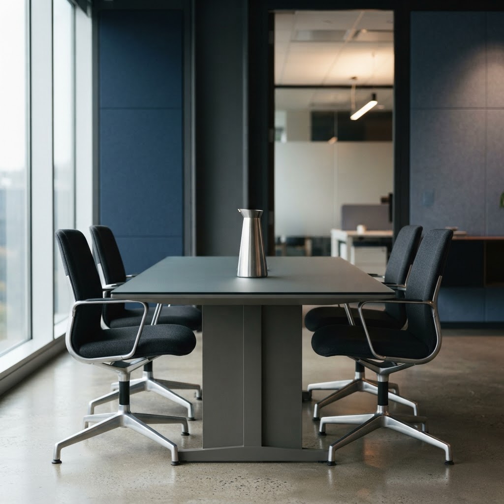 Clean professional meeting space for technical evaluation