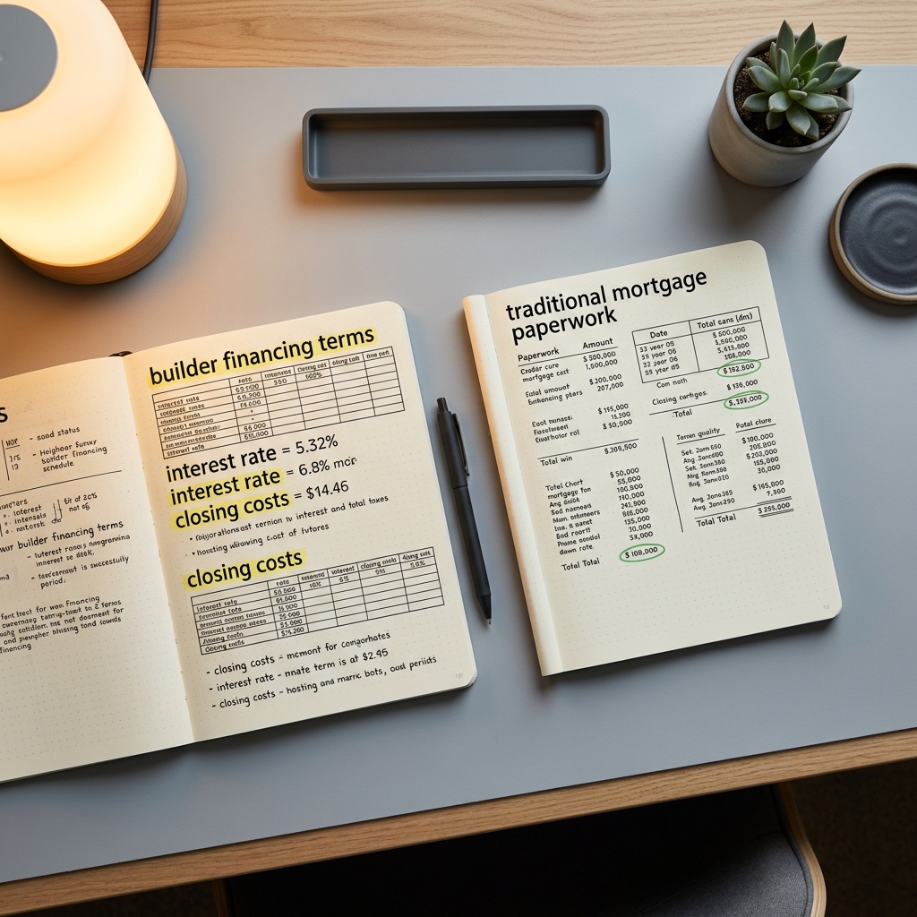 Builder Financing vs Bank Mortgage: Which Costs Less?
