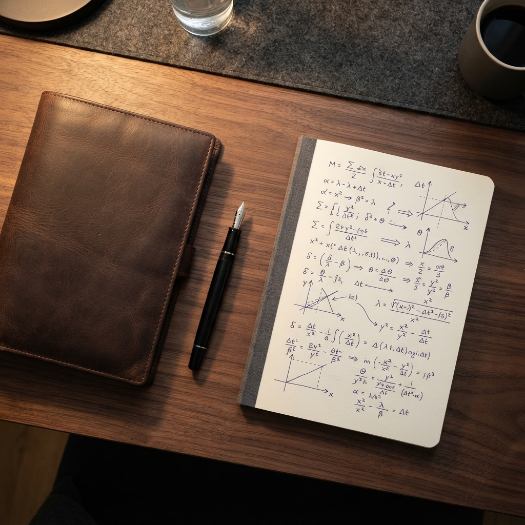Close up of financial planning tools on a desk