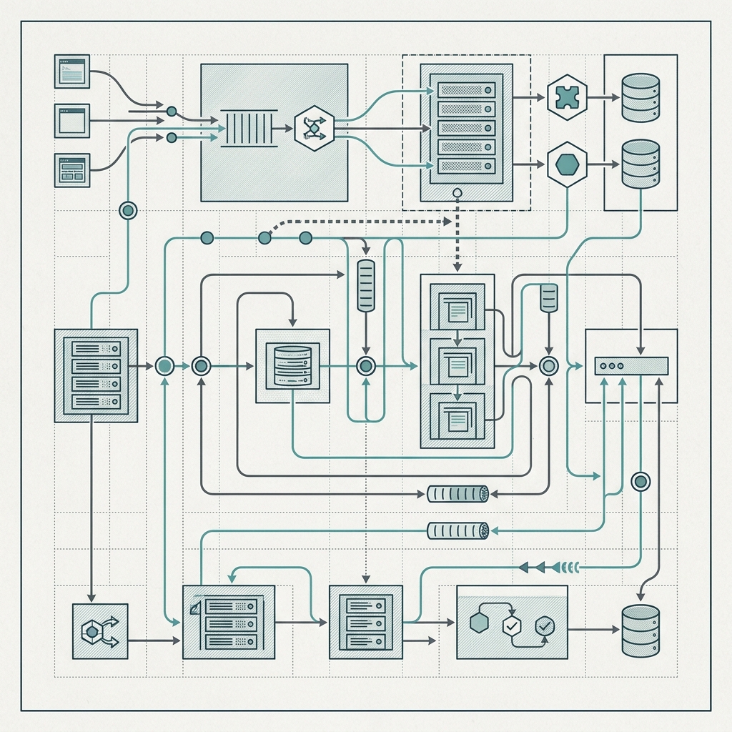 Data pipeline architecture diagram with server-side tracking flow