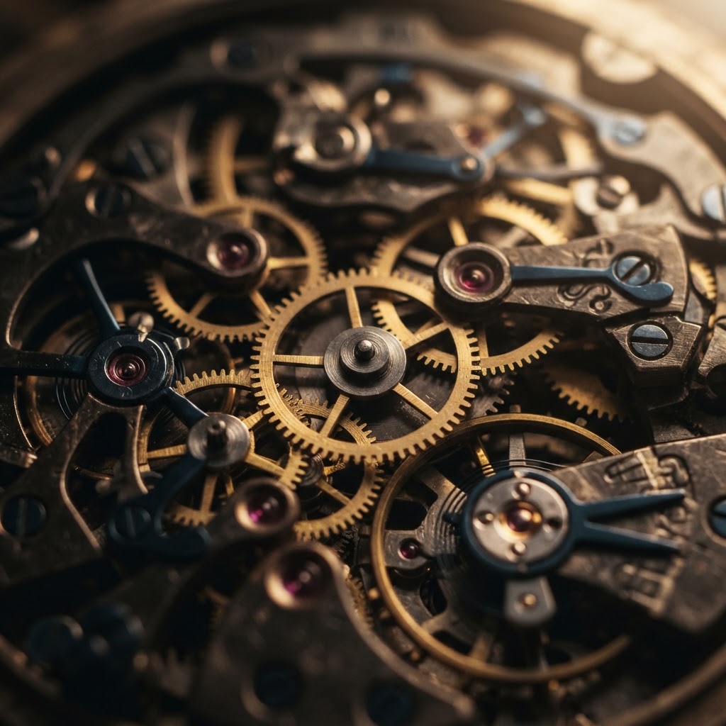 Interlocking gears representing precision engineering