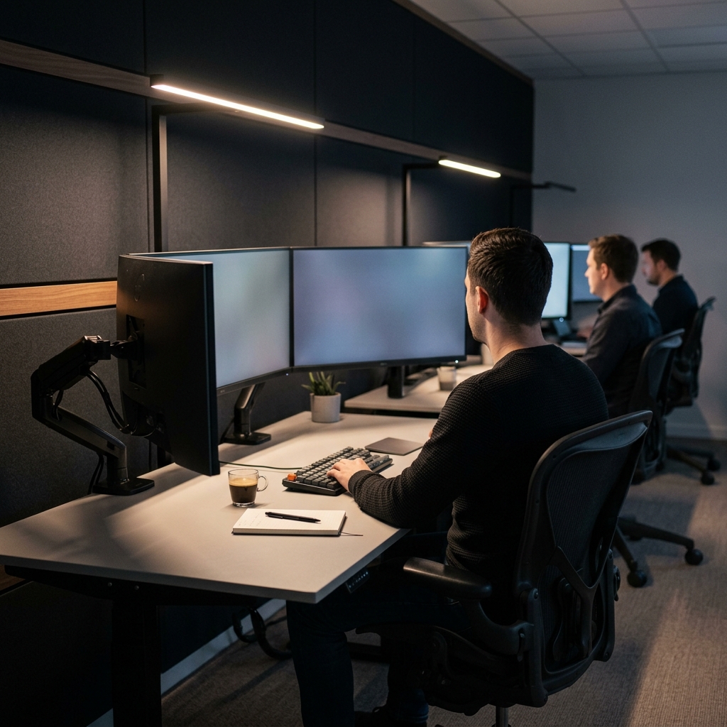 Developer monitoring data metrics across multiple dashboard views