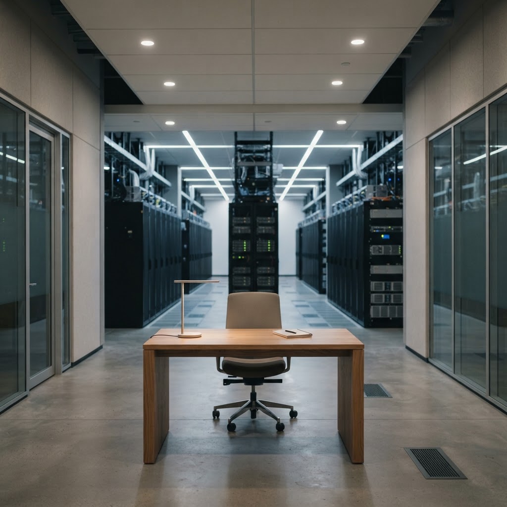 Clean organized modern technical workspace
