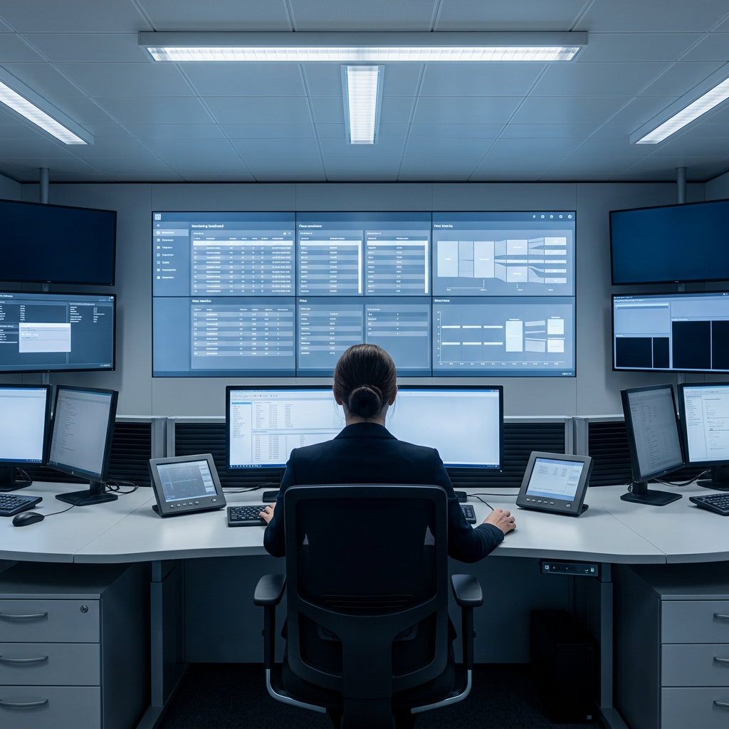 Data governance monitoring station with metric dashboards