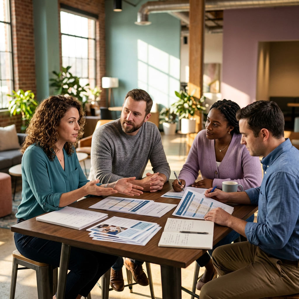 Business owners and HR leaders evaluating HSA benefits strategy together