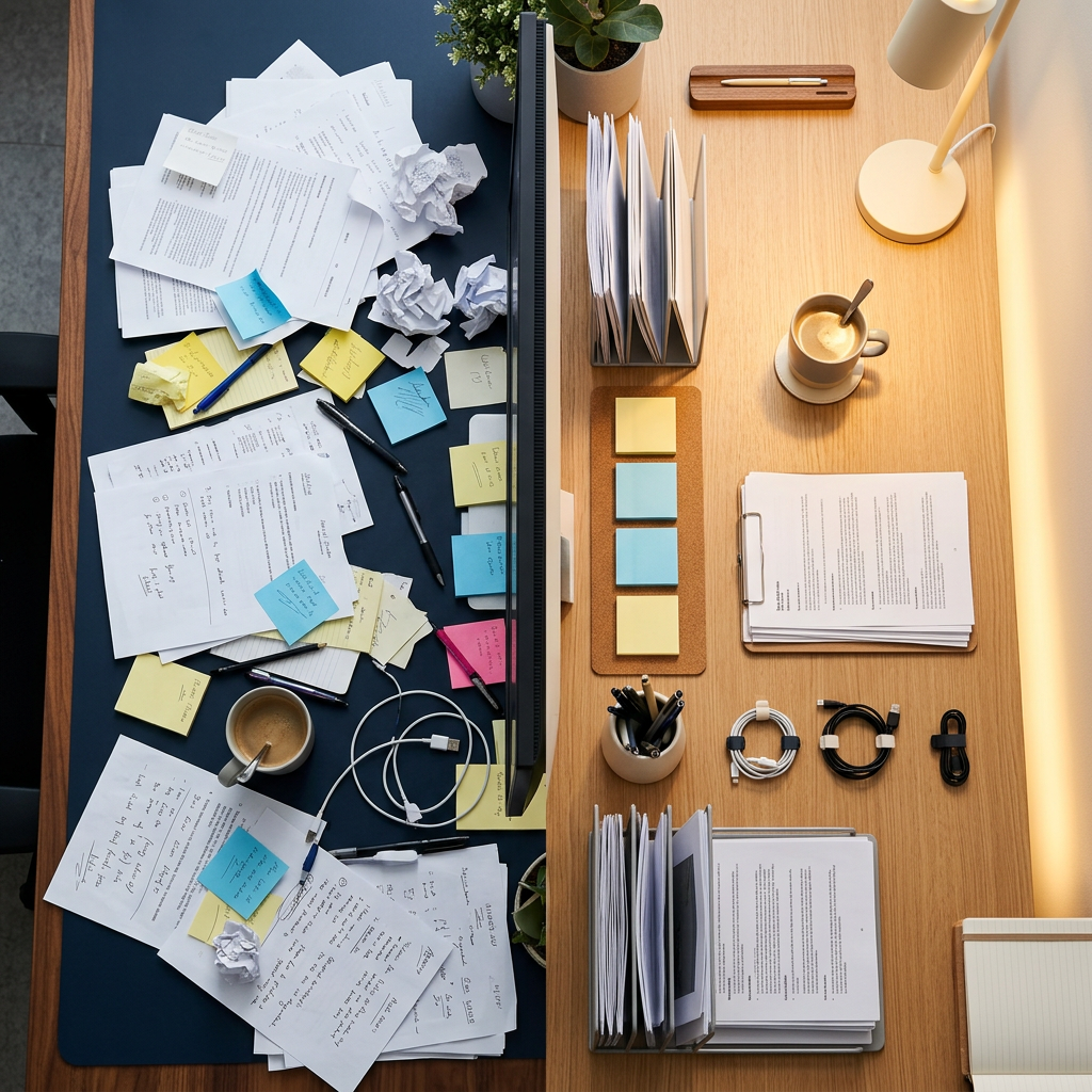 Workspace transformation from chaos to order