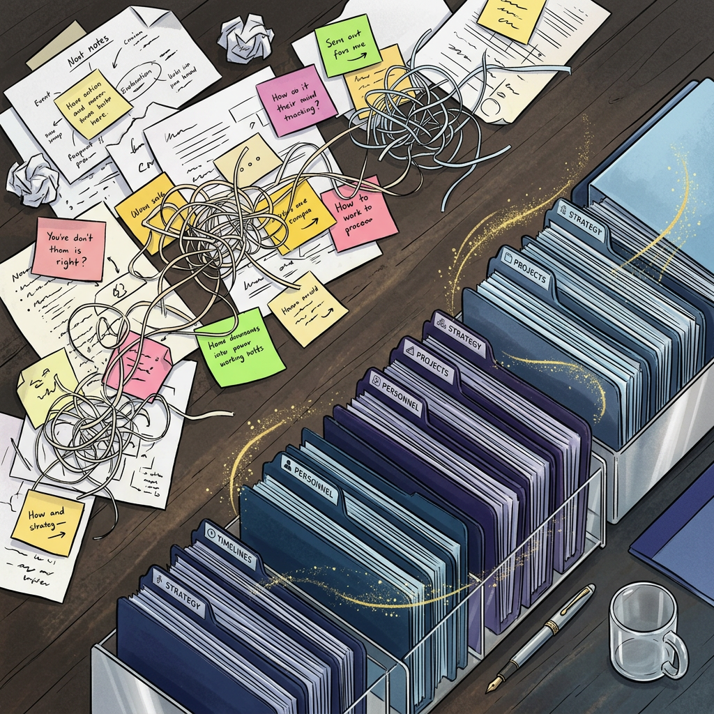 Visual transformation from spreadsheet chaos to organized structure