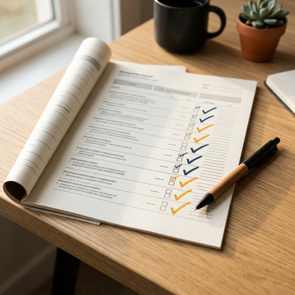 Structured onboarding checklist showing progress and clarity