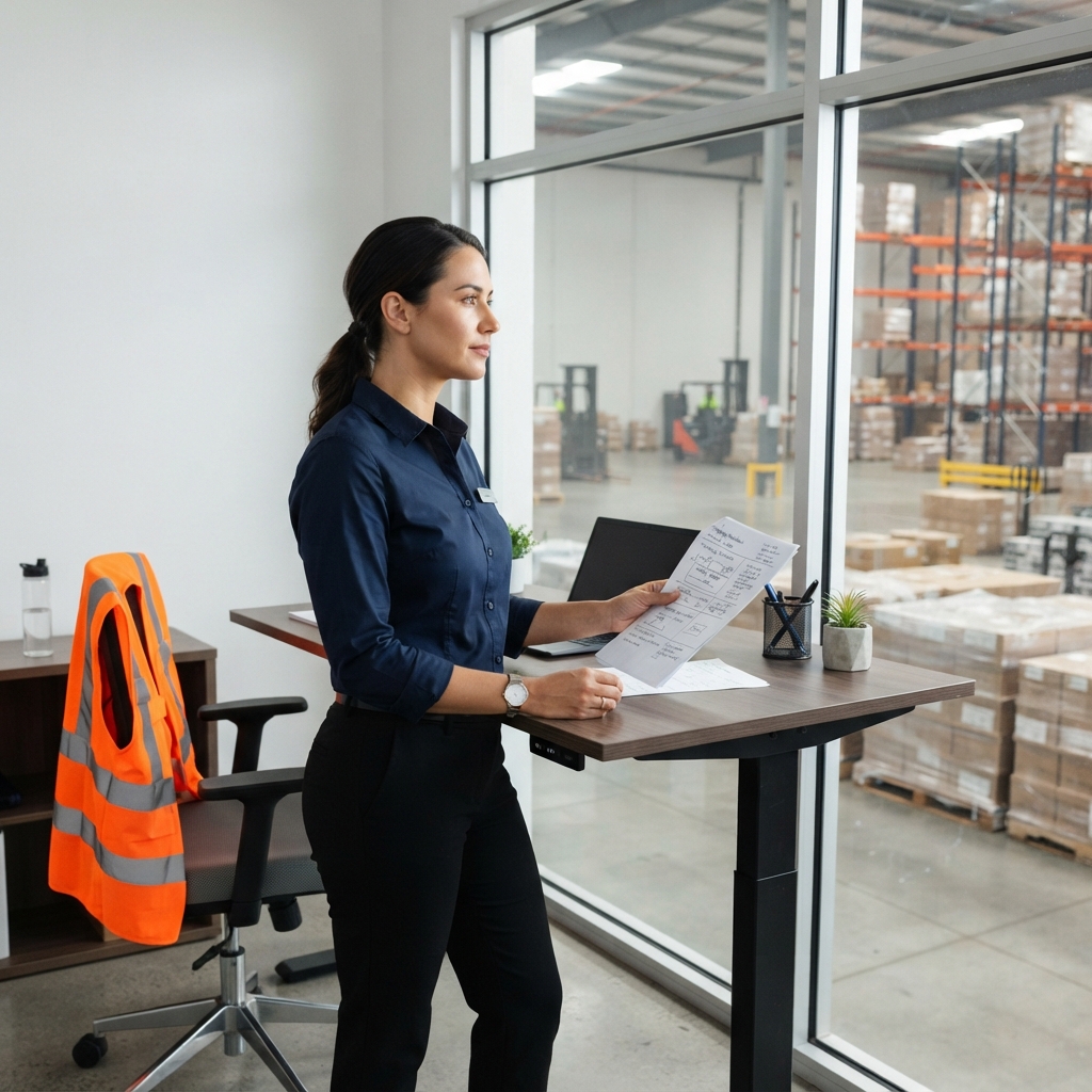 Logistics coordinator managing warehouse shipping operations