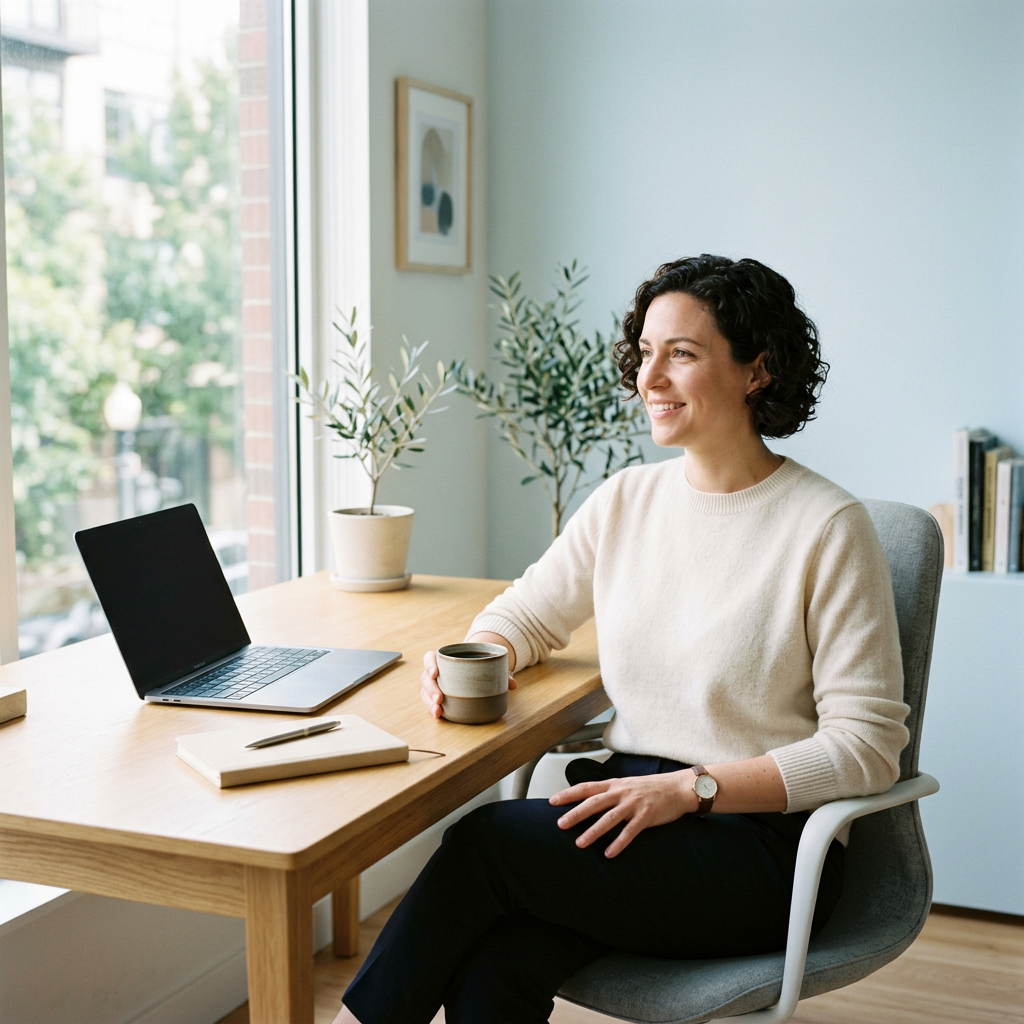 Founder working calmly at bright minimalist desk.jpg