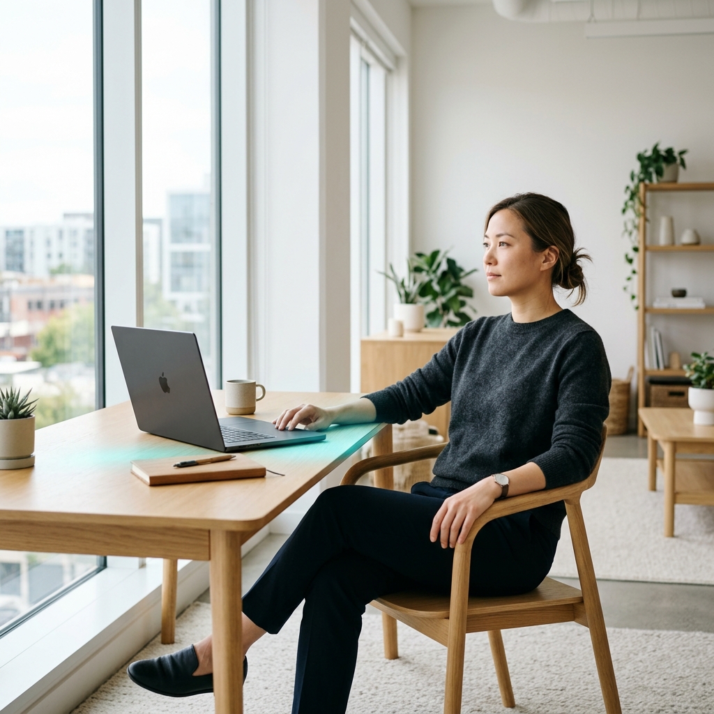 Founder relaxed at bright workspace with clarity light.jpg