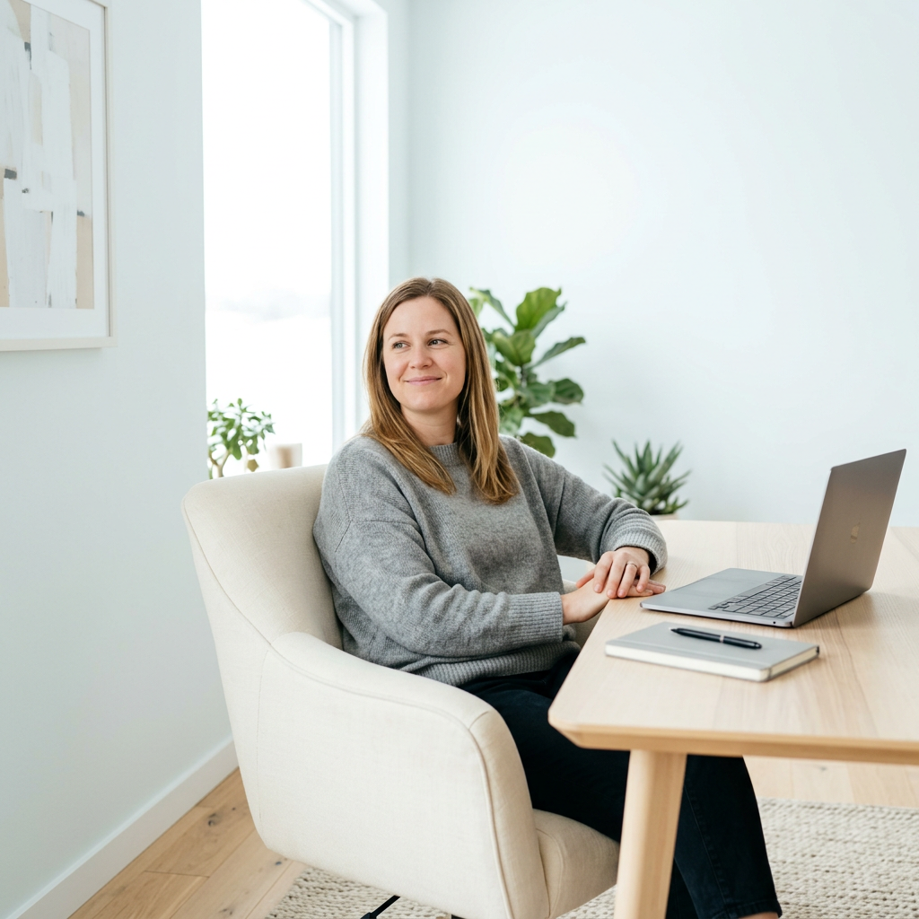 Founder leaning back at desk, visibly relaxed.jpg