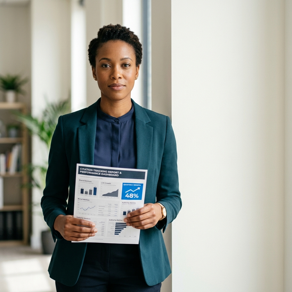 Marketing leader reviewing citation tracking report.jpg