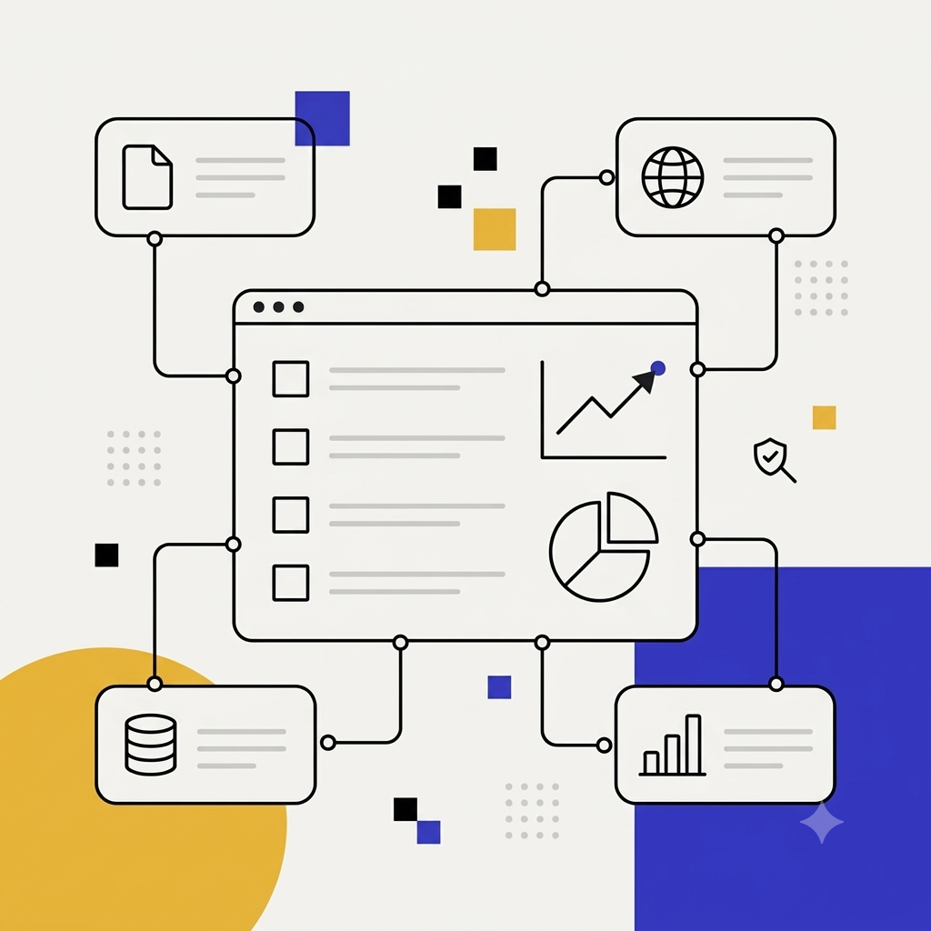 Flat 2D SaaS vector illustration for a compliance research blog..png
