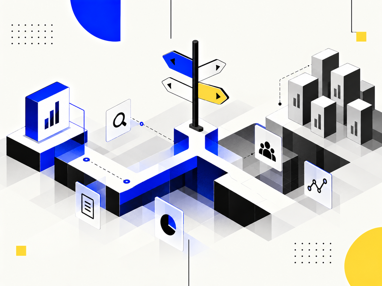 Isometric Market Analysis Decision Path.png
