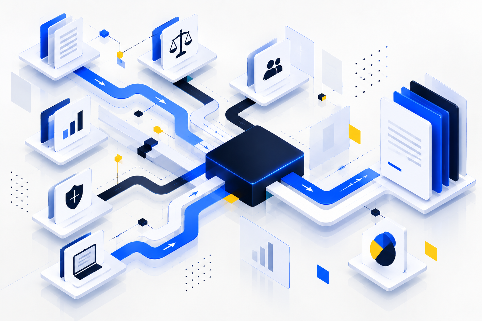 Isometric M&A Deal Flow Hub.png