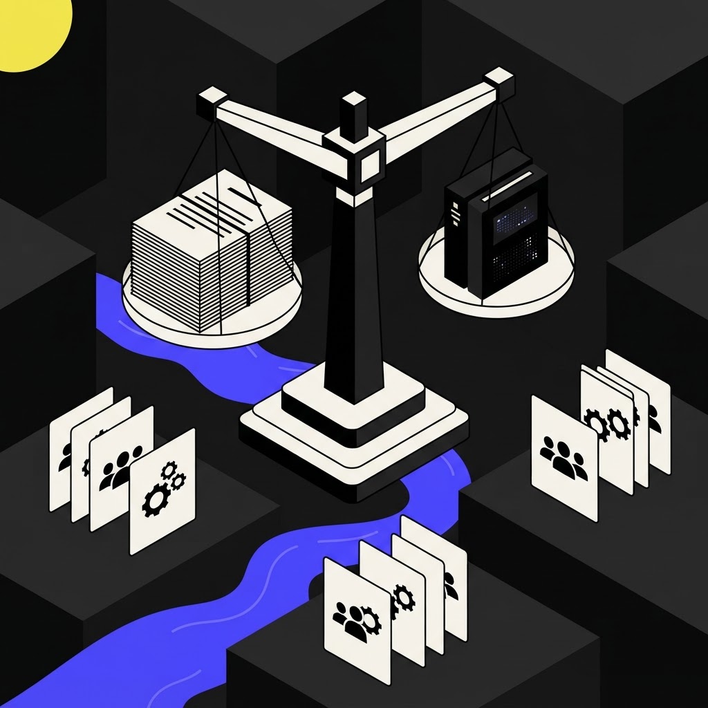 Isometric illustration of an audit scale for compliance.jpg
