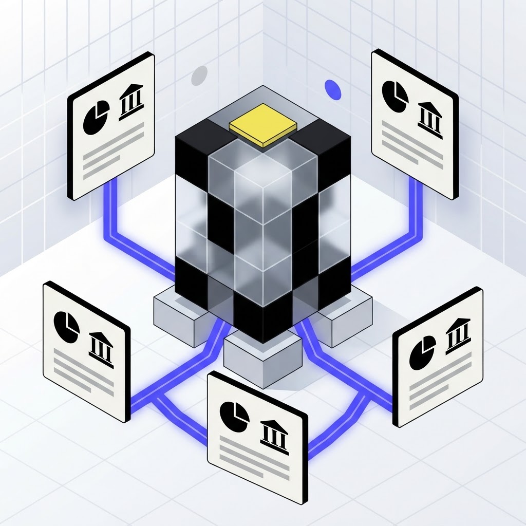 An architectural cabinet structure representing auditable data and compliance storage.jpg